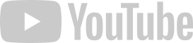 YouTube logo in grey