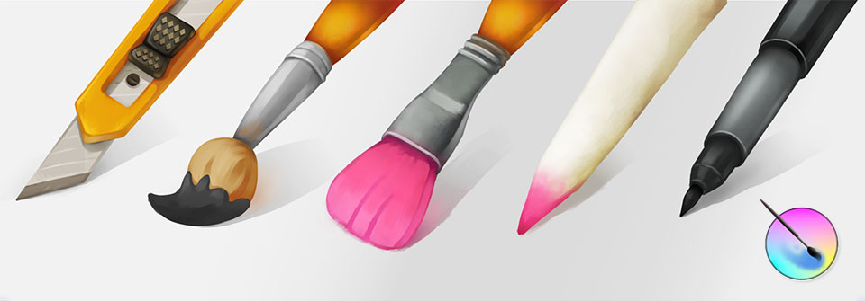 Krita brushes banner lite