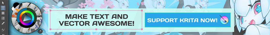 Support Krita's Kickstarter campaign: Let's Make Text and Vector Art Awesome!