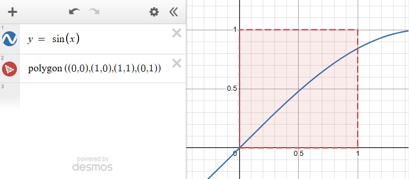 Sin function ranging between 0 and 1 in Desmos