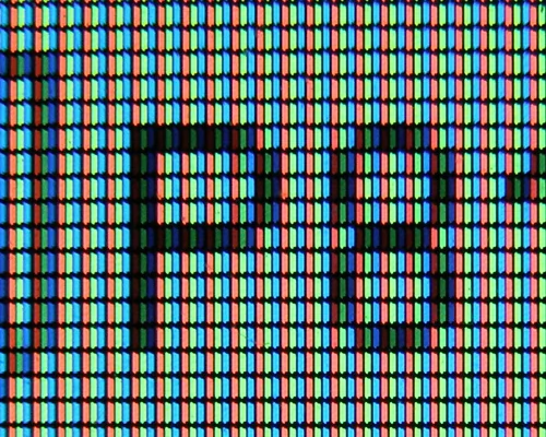 Closeup of pixels