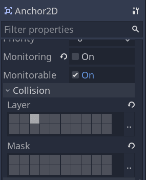 Collision shape size