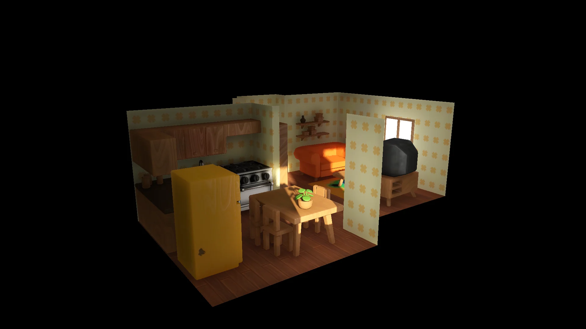 3D lighting with voxel-based global illumination