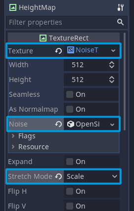 HeightMap setup