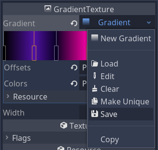 Gradient save