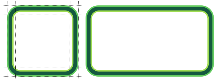 An example of a texture with 9-slice scaling