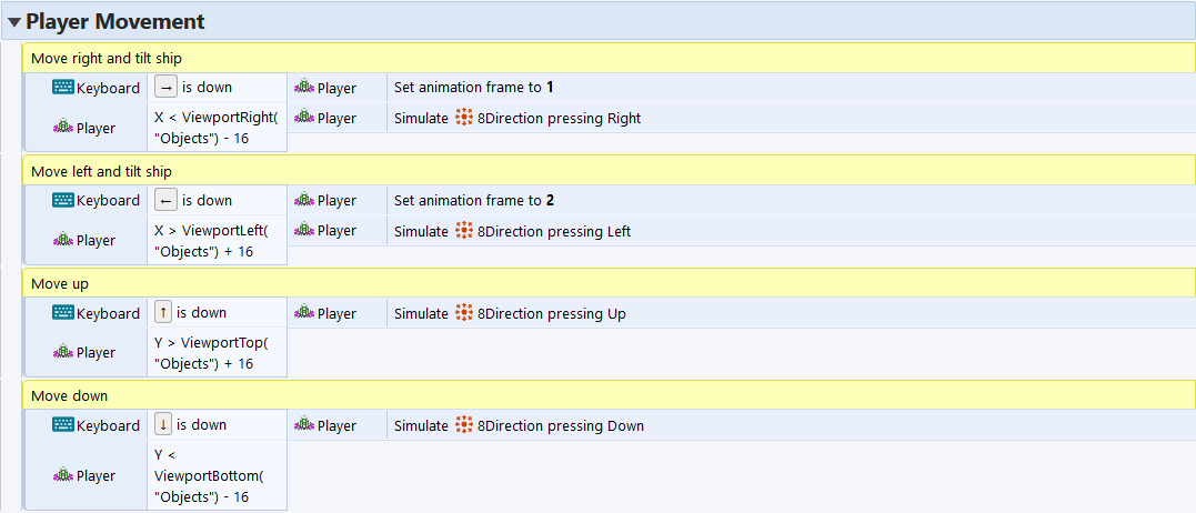 Construct 2's event blocks